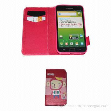 flip case for samsung Note2, Pu leather material